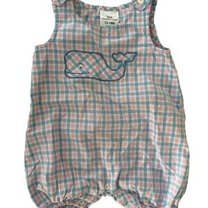 Vineyard Vines Whale Print Baby Romper
